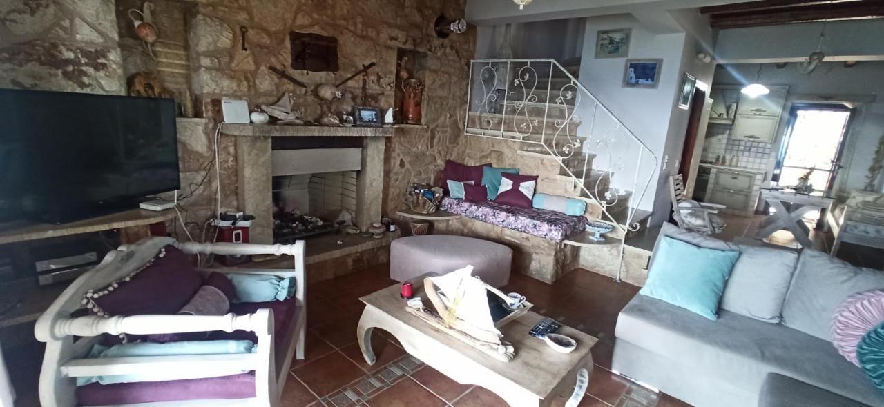 Elouthia Residence With Sea View And Hot Tub Tsoútsouros Dış mekan fotoğraf