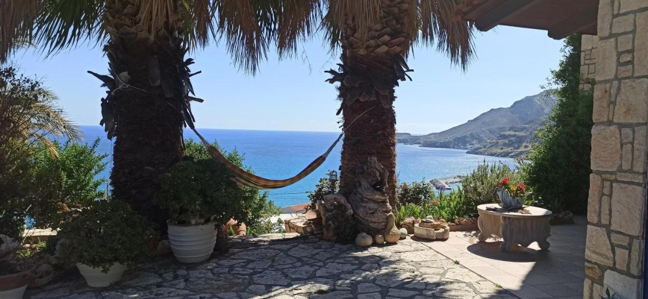 Elouthia Residence With Sea View And Hot Tub Tsoútsouros Dış mekan fotoğraf