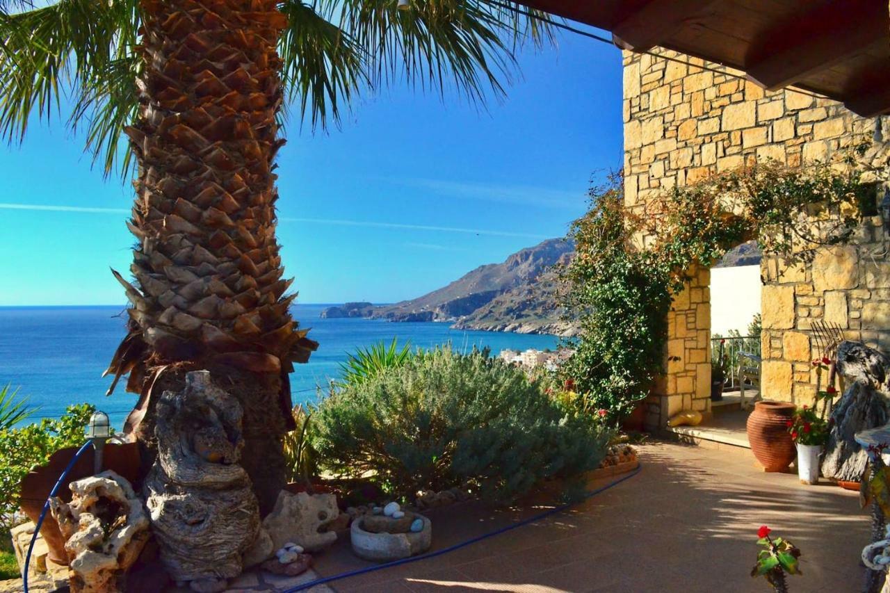 Elouthia Residence With Sea View And Hot Tub Tsoútsouros Dış mekan fotoğraf